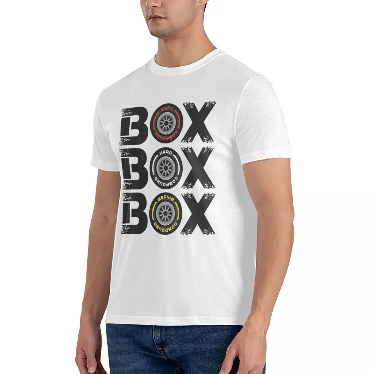 HOT SALE Box Box Box F1 Tyre Compound V2 Design T-shirt Men's Classic Oversized T Shirt Men O-Neck Summer Shirts Tops S-6XL