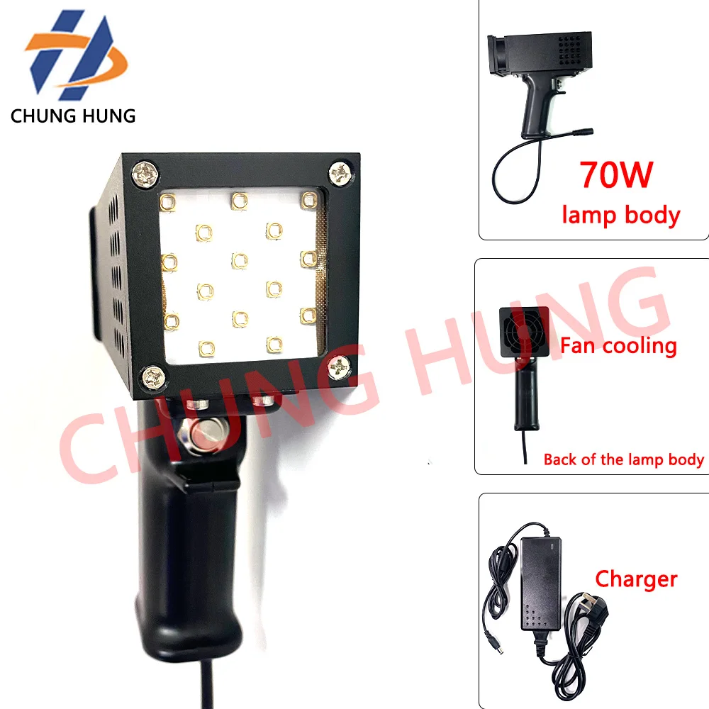 

Handheld UV LED Curing Lamp High-Power Mobile Phone Repair Tool with Imported Lamp Beads for UV Ink Invisible Glue & Green Oil