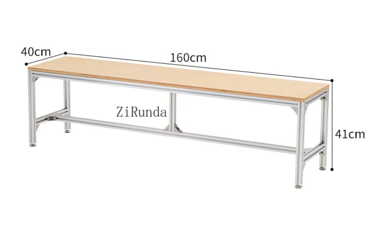 Aluminum customizable modern commercial multi-functional cafe bench milk tea shop table and chair integrated rest stool