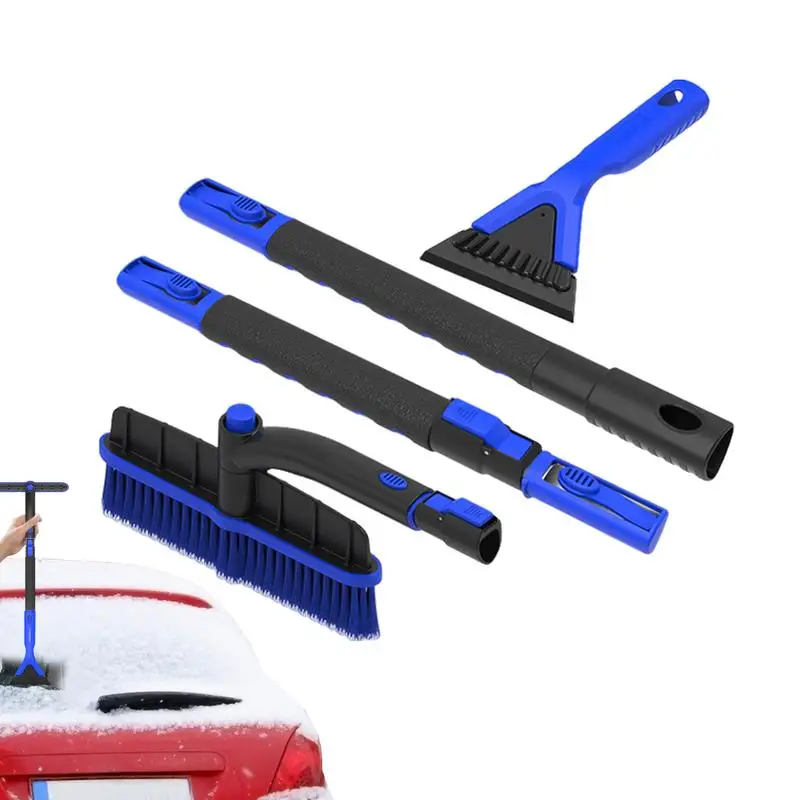 

Ice Scraper Snow Brush Removable Auto Snow Scraper Brush Remover Ergonomic Non-Slip Handle Snow Clearing Tool For Trucks SUVs