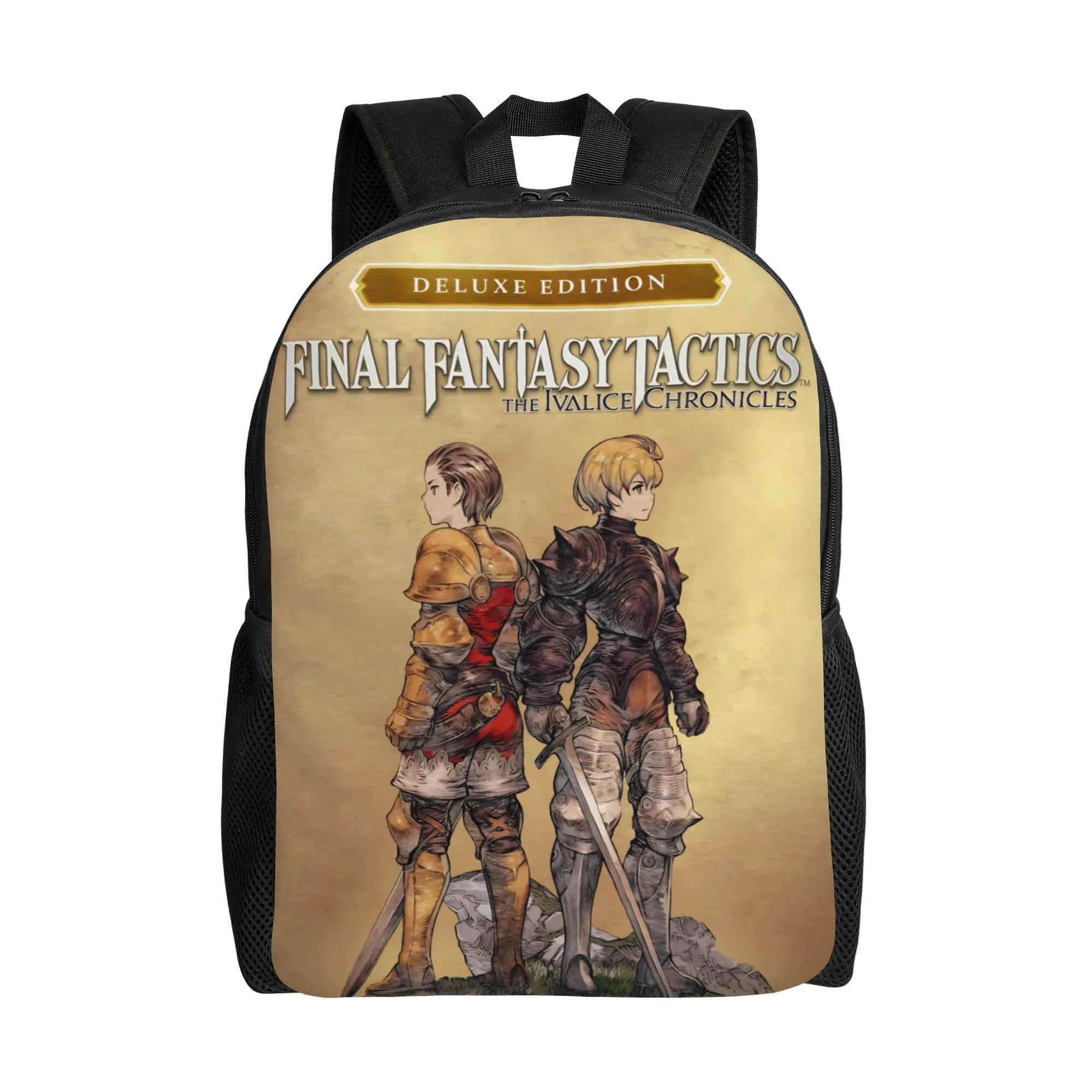 

Рюкзак Final Fantasy Tactics, молодежный треккинговый рюкзак из полиэстера, мягкий, забавный школьный рюкзак
