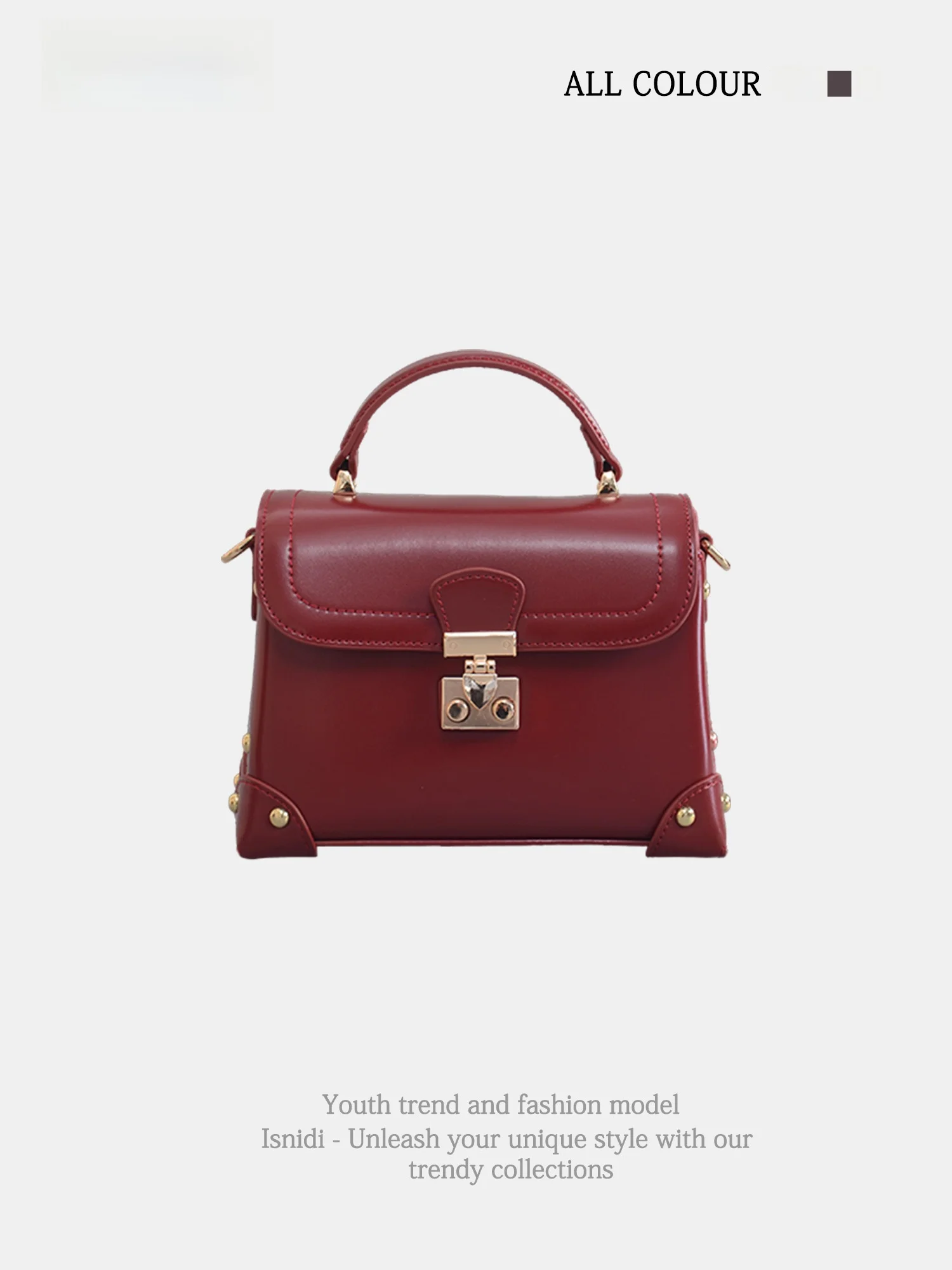 

Isnidi, маленькая квадратная сумка из натуральной кожи, женская сумка, новинка 2025, роскошный дизайн, сумка через плечо Briti Sle, чистый цвет