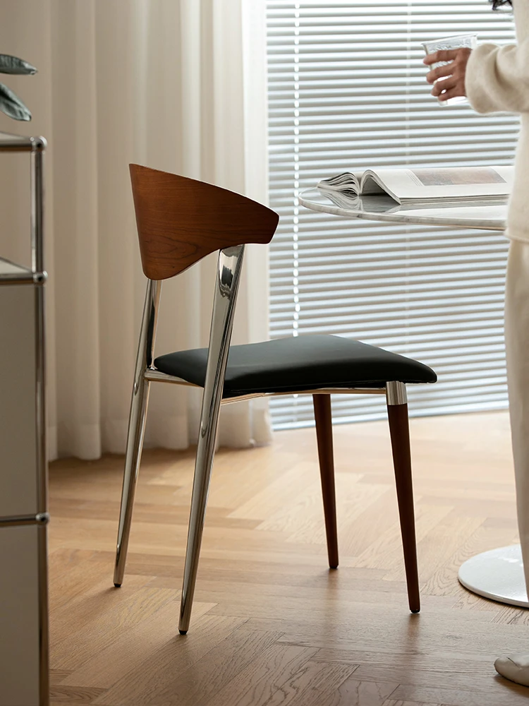 

Retro dining table and chair designer simple solid wood
