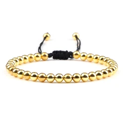 New Couple Bead Bracelet Micro CZ Crown Braided Bracelets For Men Women Adjustable Bangles His Hers Hand Jewelry Lover DIY Gifts
