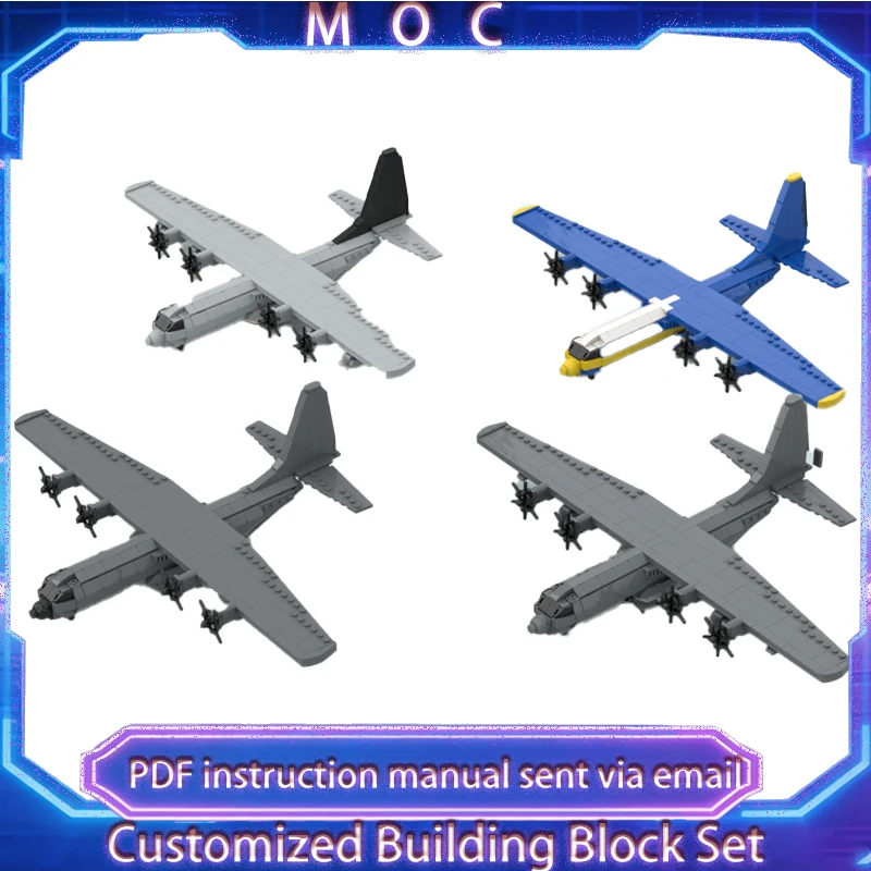 

Набор для сборки модели самолета Lockheed C-130 Hercules (серия War Series), 502 детали, масштаб 1:100, развивающий конструктор для детей, подарок, DIY-набор