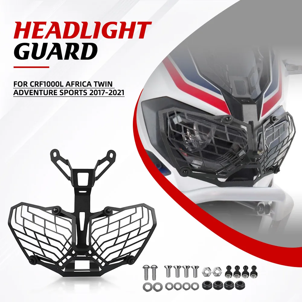 

For Honda CRF1000L CRF 1000L Africa Twin ADVENTURE Sports 2017-2018-2019-2020-2021 Motorcycle Headlight Protector Cover Grill