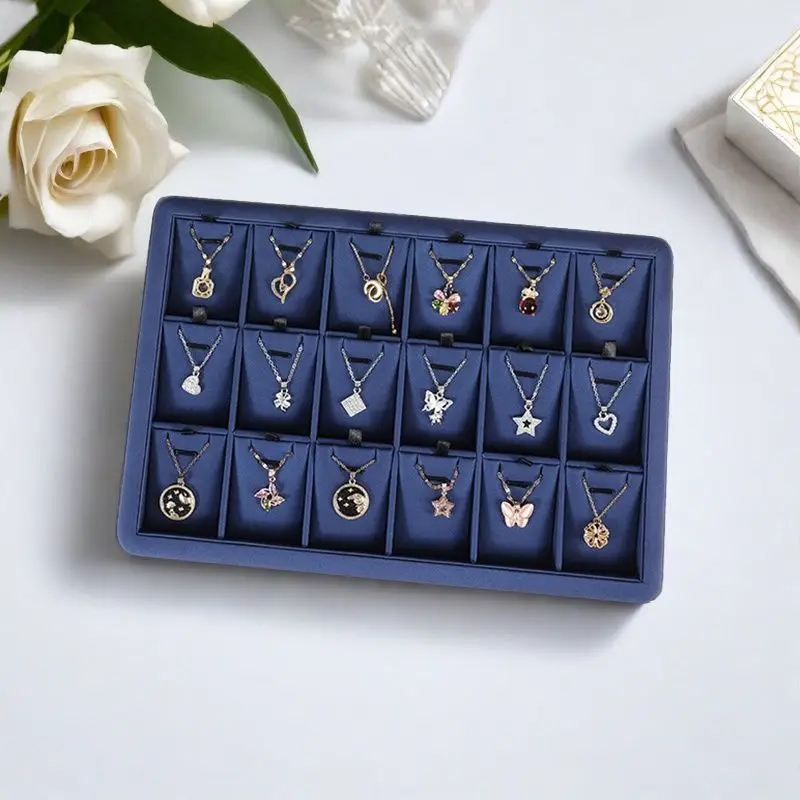 ستوكات مجوهرات عرض صينية مجوهرات تخزين البليت لقلادة الإسورة حلقة القرط سوار مكافحة صينية تخزين #2