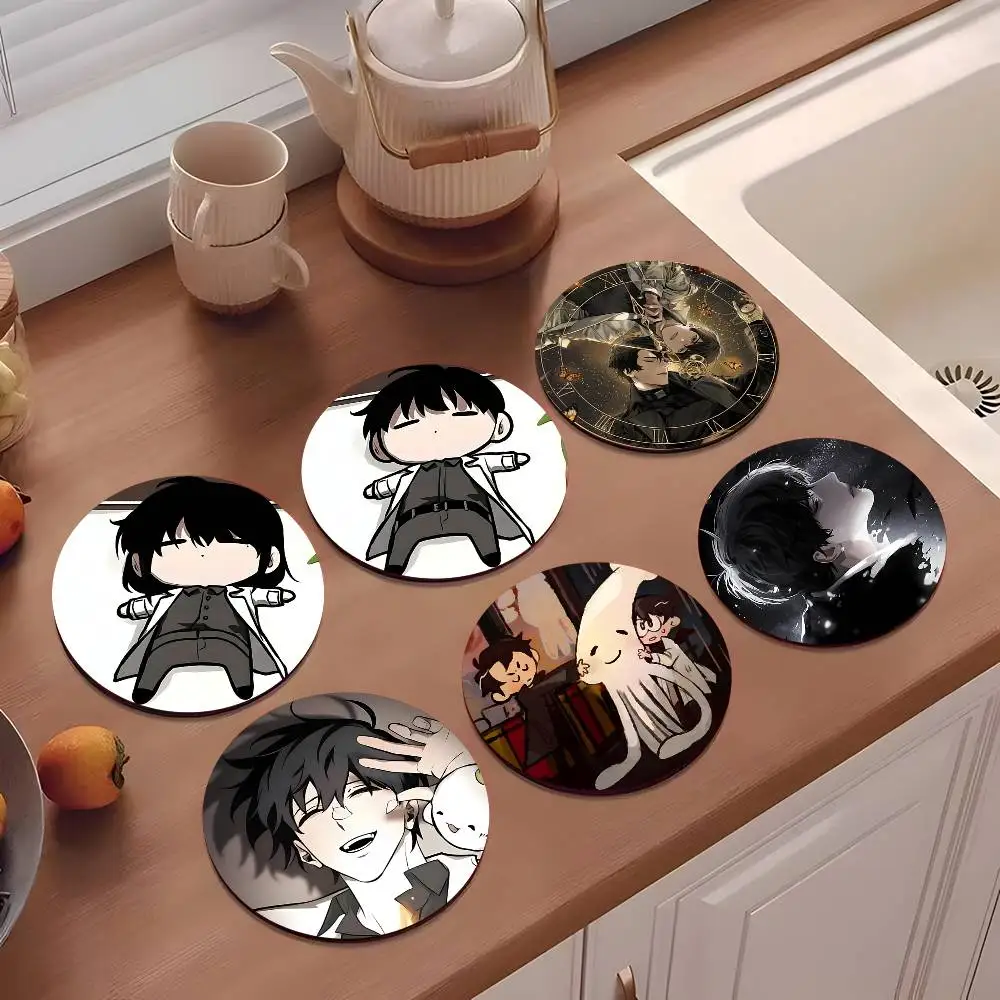 1pc Anime Omniscient Readers Viewpoint Wooden Coaster Colour Printing Cup Mat Home Desk Decoration Gifts