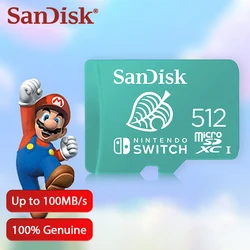 SanDisk Micro SD Card Game Storage microSDXC Card dla Nintendo Switch 64GB 128GB 256GB 512GB Do 100Mb/s 4K Ultra HD TF Card