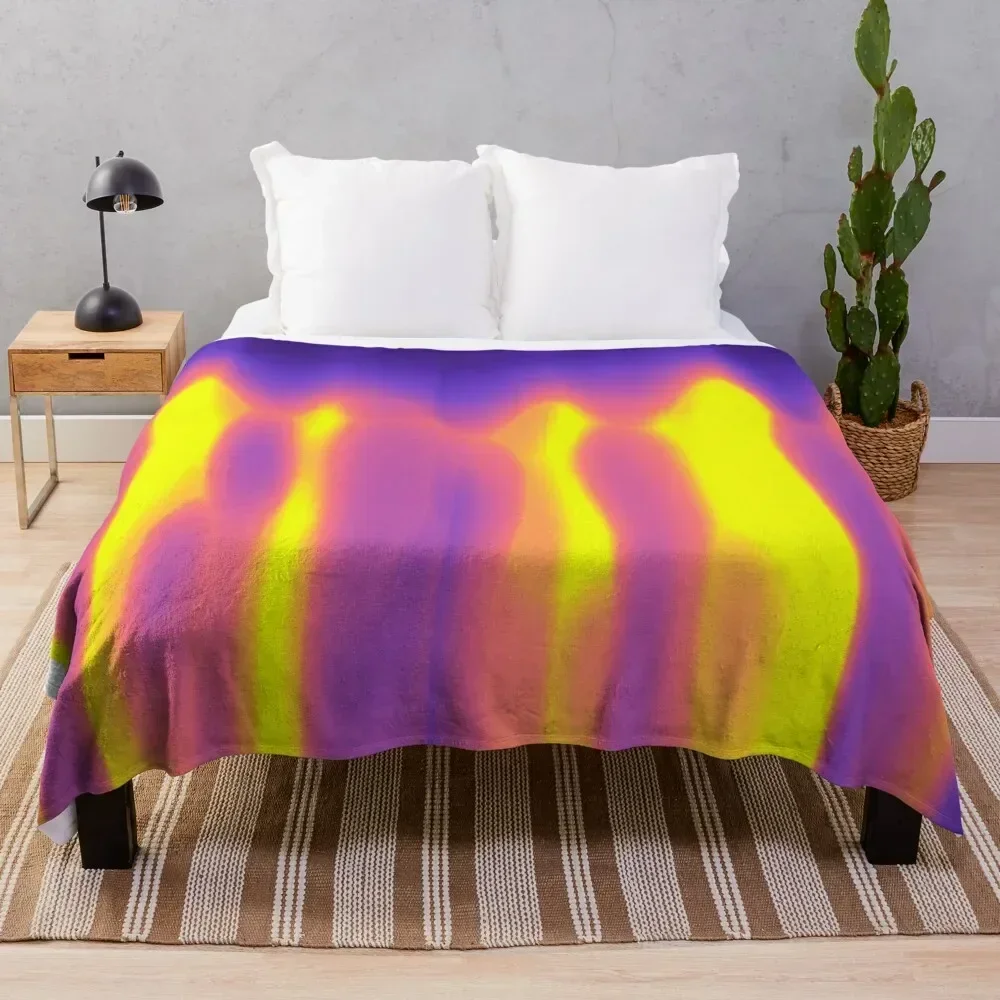 

Holographic Gradient Ghost Throw Blanket sofa bed Plaid on the sofa Soft Beds Blankets Soft Flannel Fabric Blankets