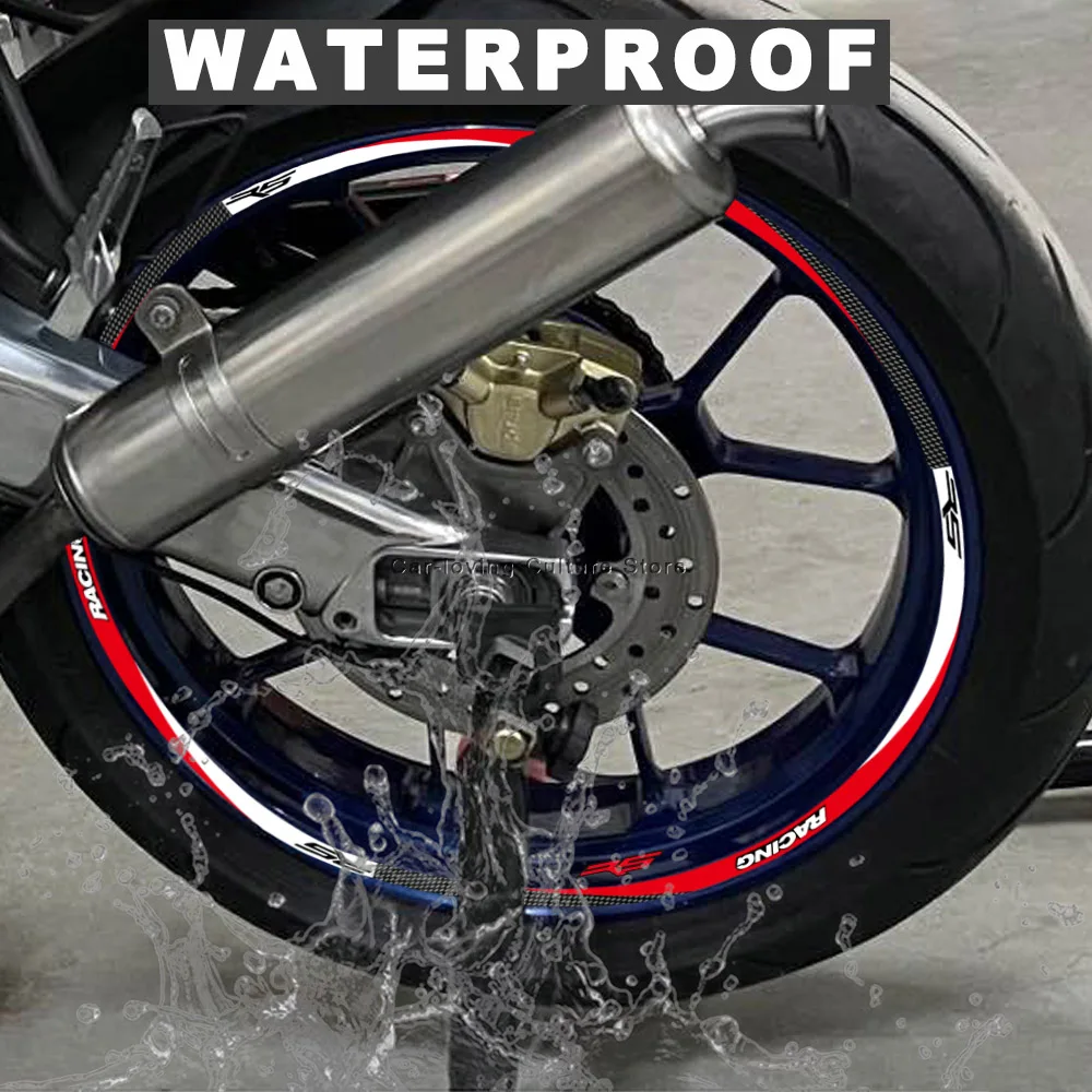 17 Inch Waterdichte Beschermende Sticker Motorfiets Wiel Stickers 3d Epoxyhars Sticker Voor Aprilia Rs 125