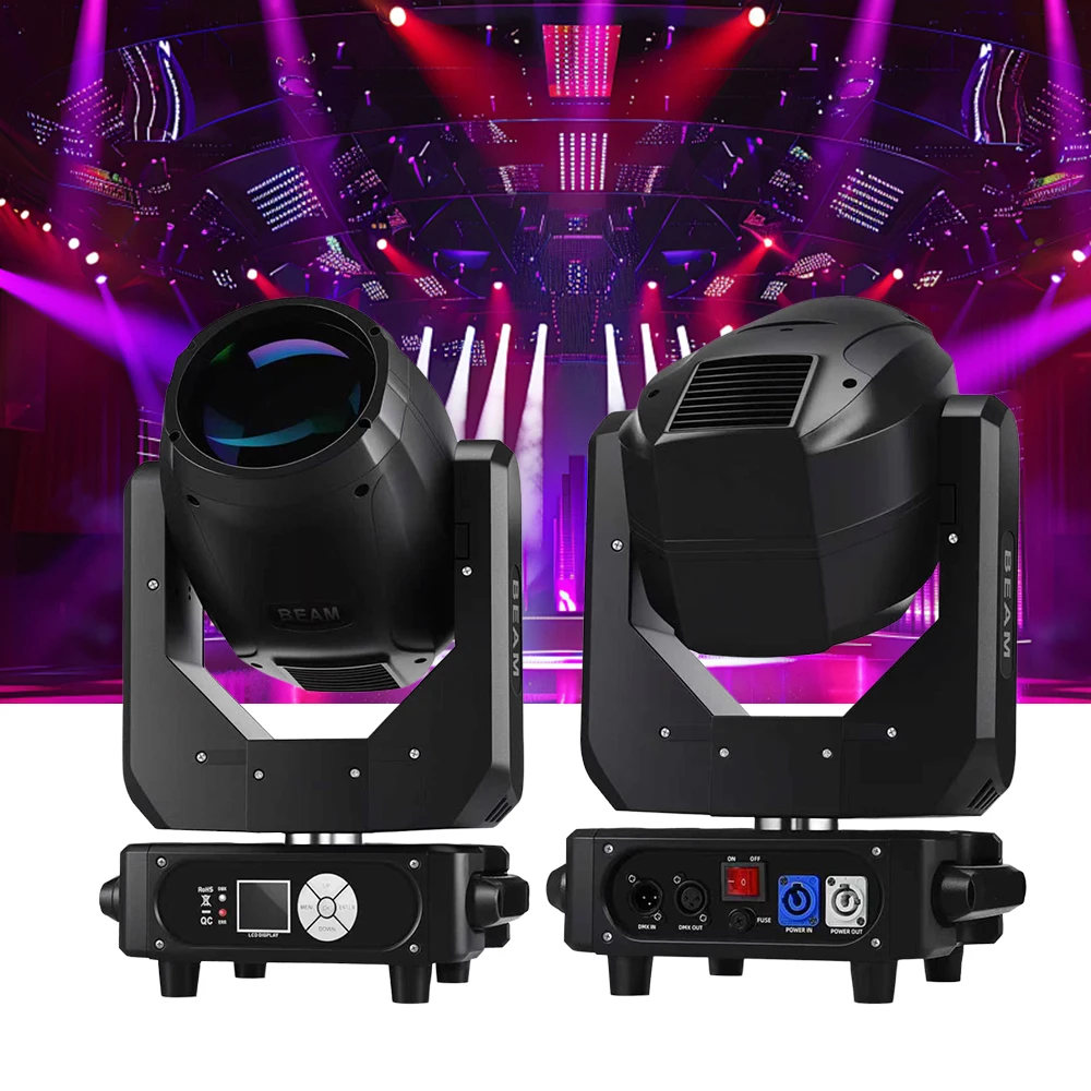 1/2 قطعة 350 واط تتحرك رئيس شعاع ضوء مزدوج بريزم 295 واط مصباح الزئبق DMX512 المهنية ديسكو للضوء نادي DJ عيد الميلاد بار #1