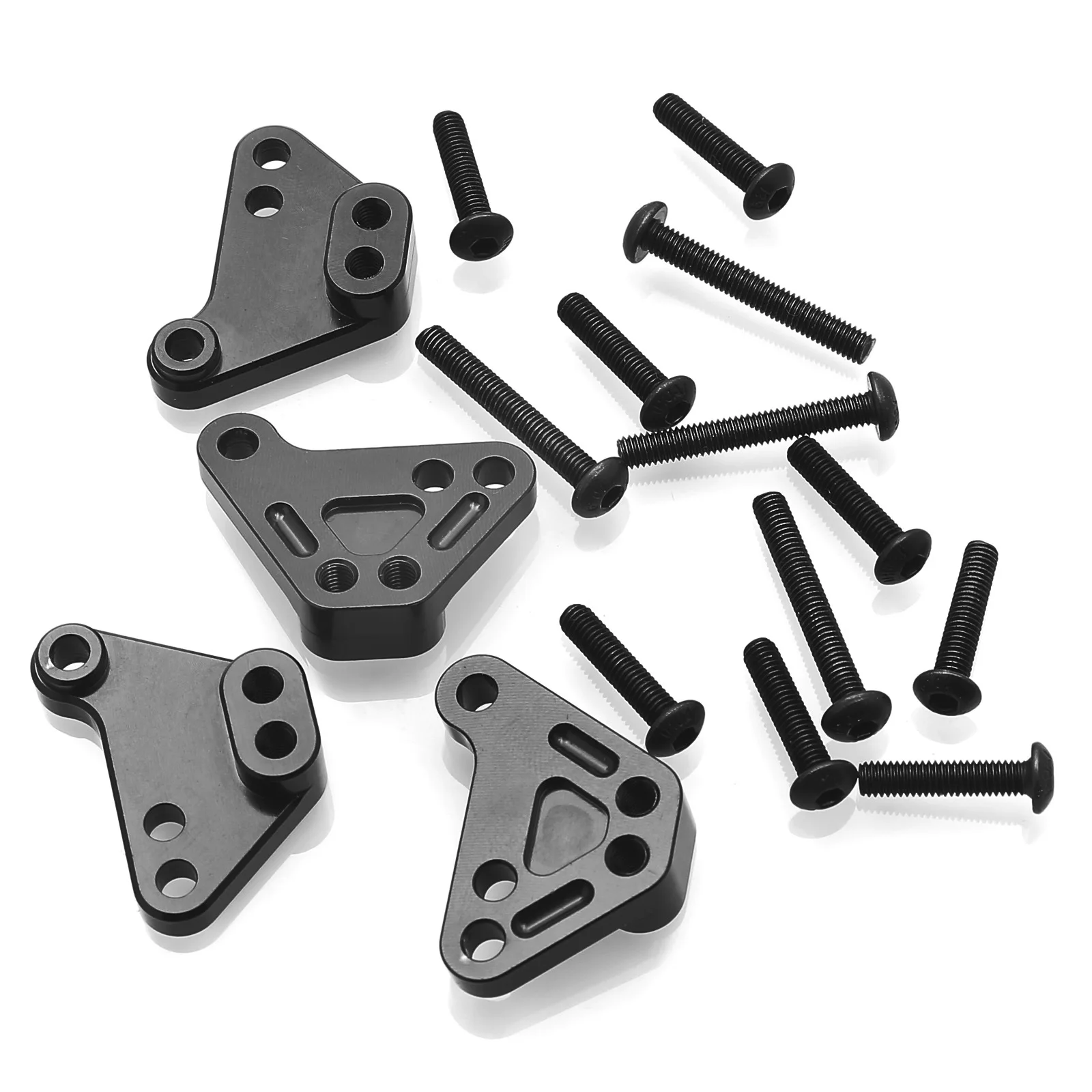 Metal Heighten Front and Rear Shock Absorber Lower Mount Bracket for 1/10 Traxxas MAXX V2 89086-4 WideMaxx Upgrade Parts