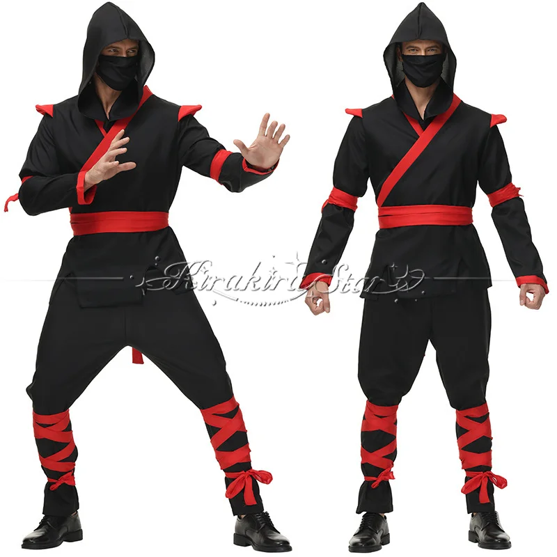 Disfraz de Cosplay de Ninja de Anime para Hombre Adulto, Traje de Guerrero para Halloween, Carnaval, Darth Vader, Asesino, Ropa de Escenario
