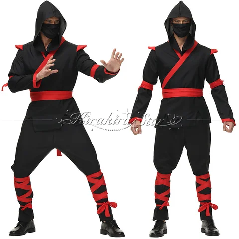 Anime Ninja Cosplay Costume Adult Men Ninja Hallowmas Outfit Warrior Suit Carnival Darth Vader Assassinator Cosplay Stage Clothe