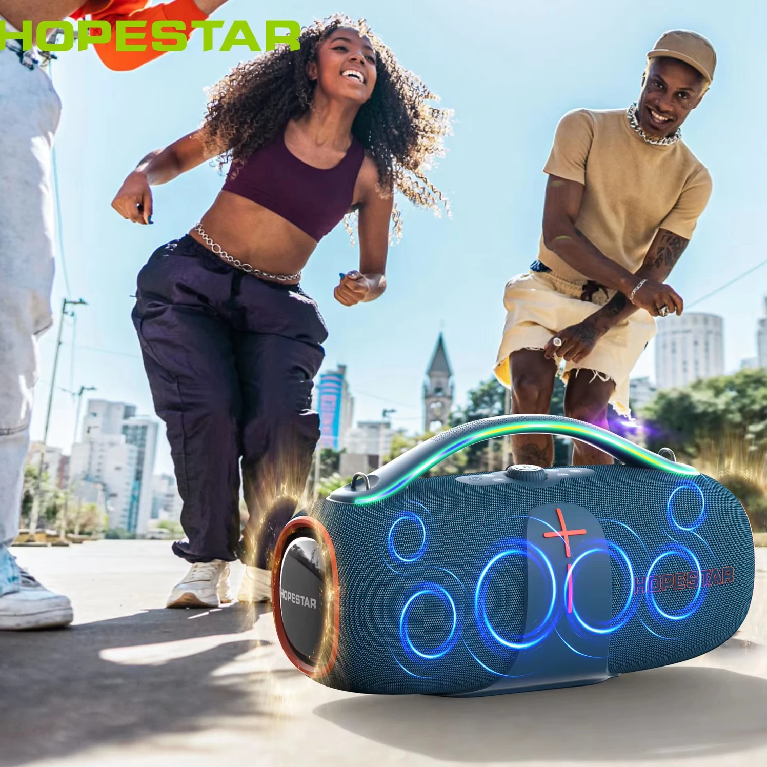 Original HOPESTAR A85 Big Power 400W Wireless Blue Tooth Speakers Portable Subwoofer Waterproof With Mic for Party Karaoke