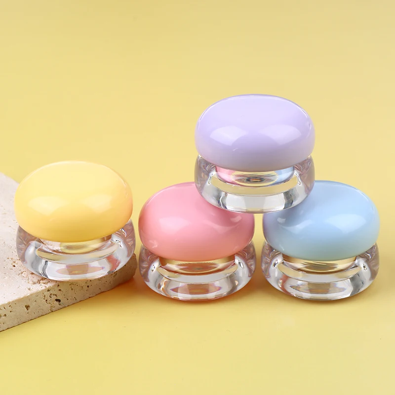 1Pc 5g Mini Cosmetic Empty Jar Pots Refillable Travel Container For Face Cream Lip Balm Lips Glaze Makeup Skincare