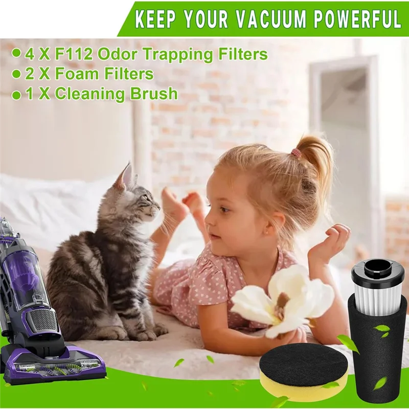 Sostituzione del filtro LITE-F112, intrappolamento degli odori pre-motore e confezione da 2 filtri di ingresso per Dirt Devil Endura UD20120NC UD70161