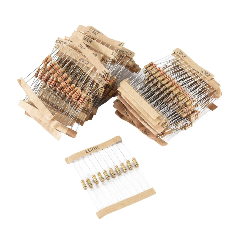 500 قطعة 50 قيم 1/2 واط 0.5 واط 5% مقاومات فيلم الكربون مجموعة متنوعة-ساخن #6