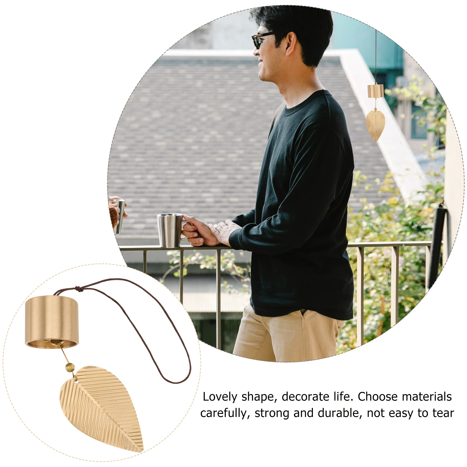 

Metal Copper Metal Vintage Bell Wind Bell Pendant Wind Chime for Home Gifts