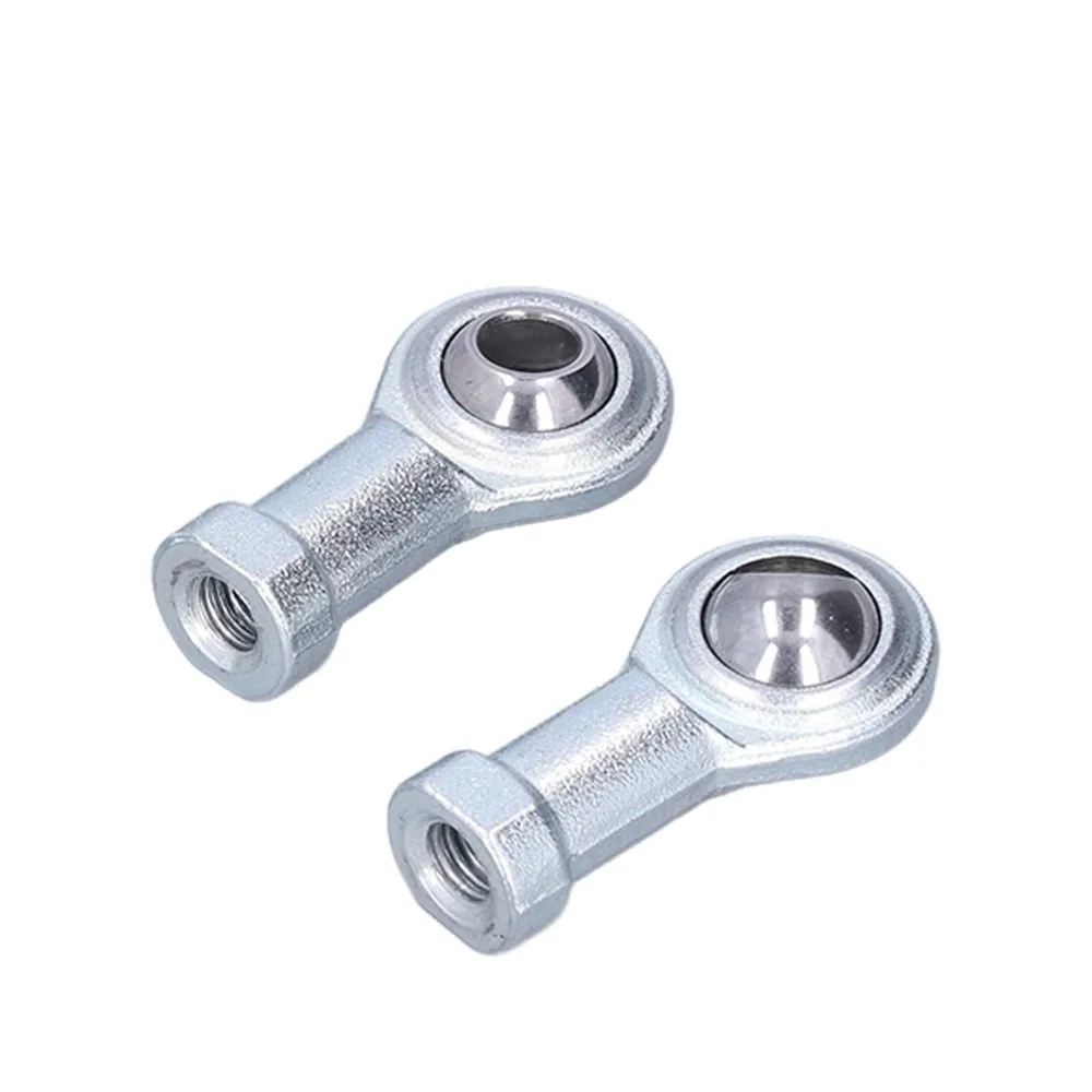 2Pcs 100mm Length Steering Tie Rod Kit 8mm Hole Diameter Silver Adjustable Tie Rod Steering Tie Rod End For Electric ATV