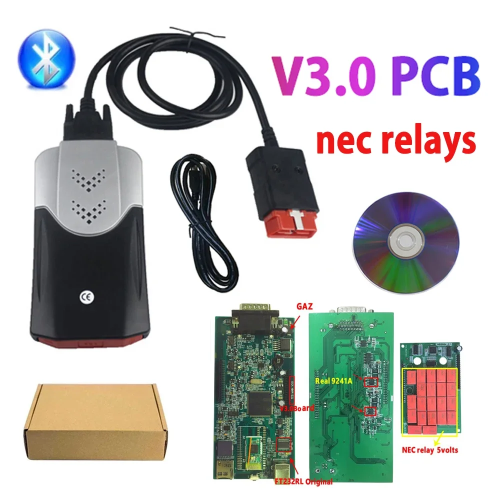 2024 New VCI VD DS150E CDP Pro Obd2 Scanner Bluetooth for TNESF DELPHIS ORPDC 2021.11 Keygen for Car&Truck Diagnostic Tools