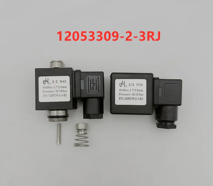 Screw air compressor solenoid valve 1205339-2-3-RJ coil Orifice 1.7/2.0mm loading solenoid valve, AC220V air compressor dedicate
