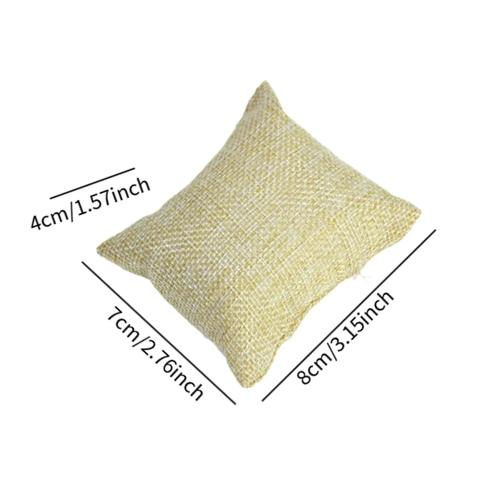 قسط الكتان سوار ووتش وسادة عرض المجوهرات وسادة لاستخدام علبة عرض ووتش #6