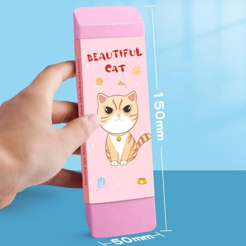 2 buah penghapus seni besar penghapus jumbo-eraser kartun penghapus pensil