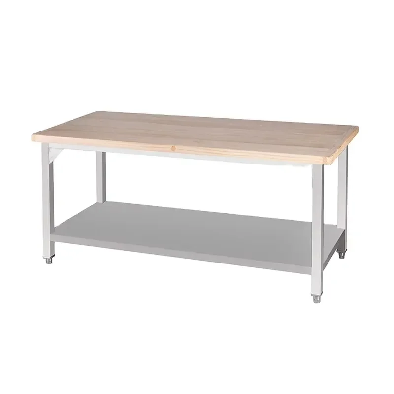 201 Stainless Steel Dining Room Kitchen Workbench with Backrest