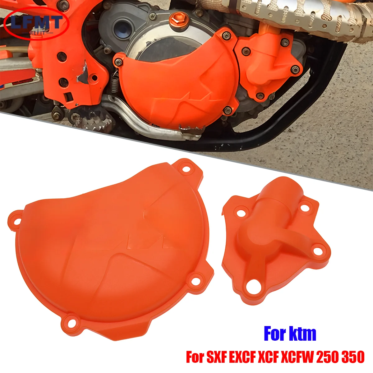 Für KTM 250 350 SXF EXCF XCF XCFW Motocross Kupplung Abdeckung Schutz Abdeckung Wasserpumpe Abdeckung Schutz Motorrad Universal Teile