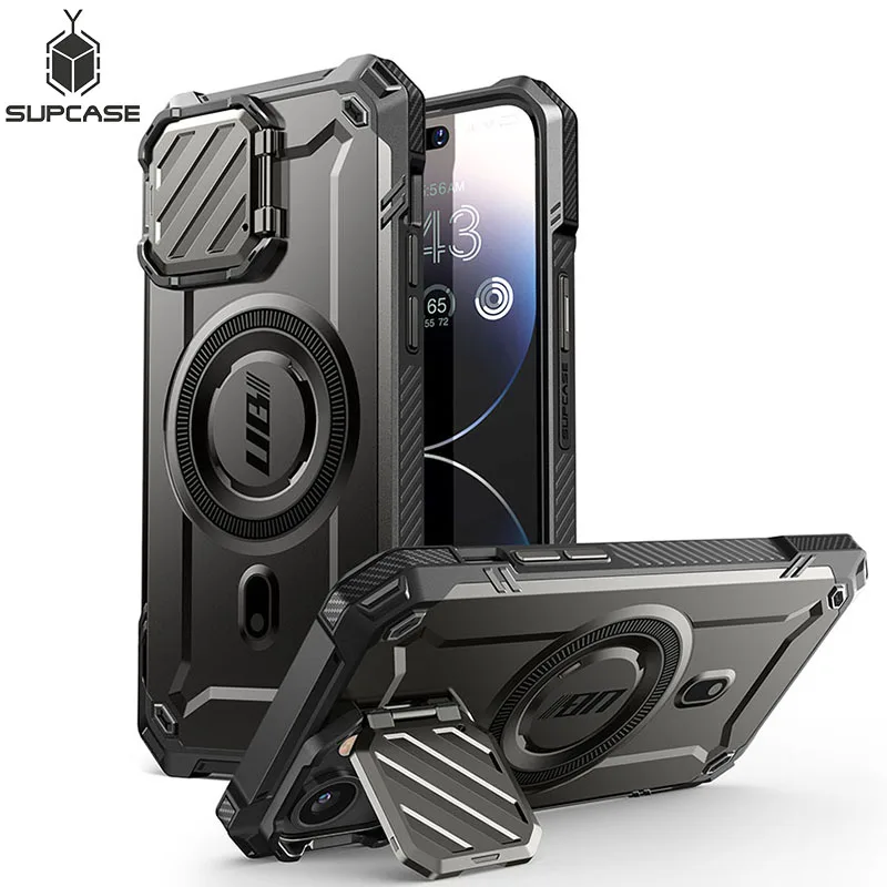 SUPCASE For iPhone 14 / For iPhone 13 Case UB Mag XT Full Body Rugged Case with Camera Cover Compatible with MagSafe