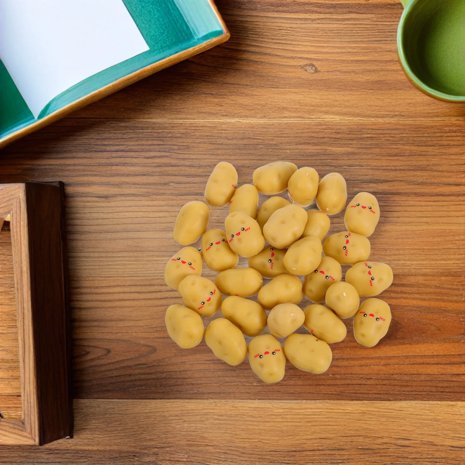 30 stks Mini Kunstmatige Aardappelen Hars Levensechte Nep Groenten Voor Thuis Keuken Restaurant Decor Simulatie Modellen Party