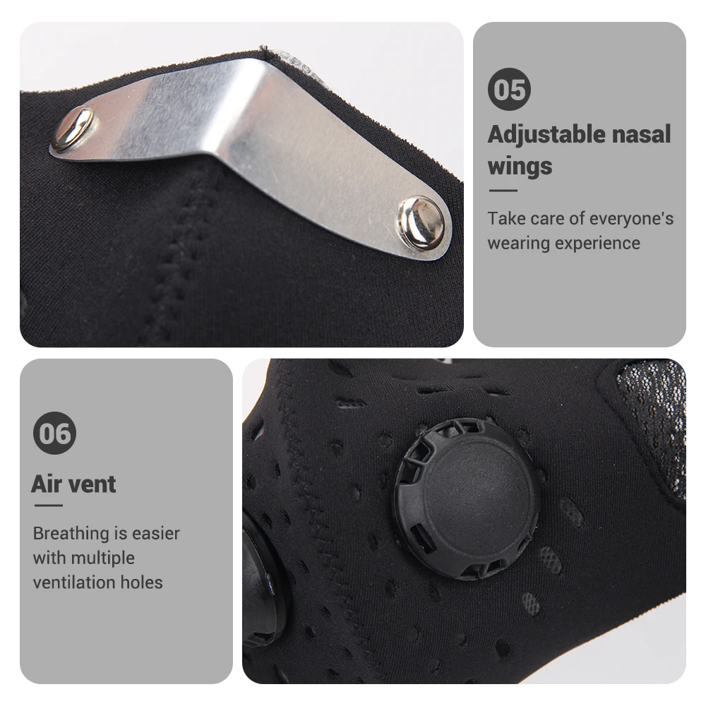 قناع دراجة نارية صيفي، أقنعة قابلة للتنفس، قناع نصف وجه موتو مضاد للغبار، قناع وجه لركوب الدراجات النارية #5