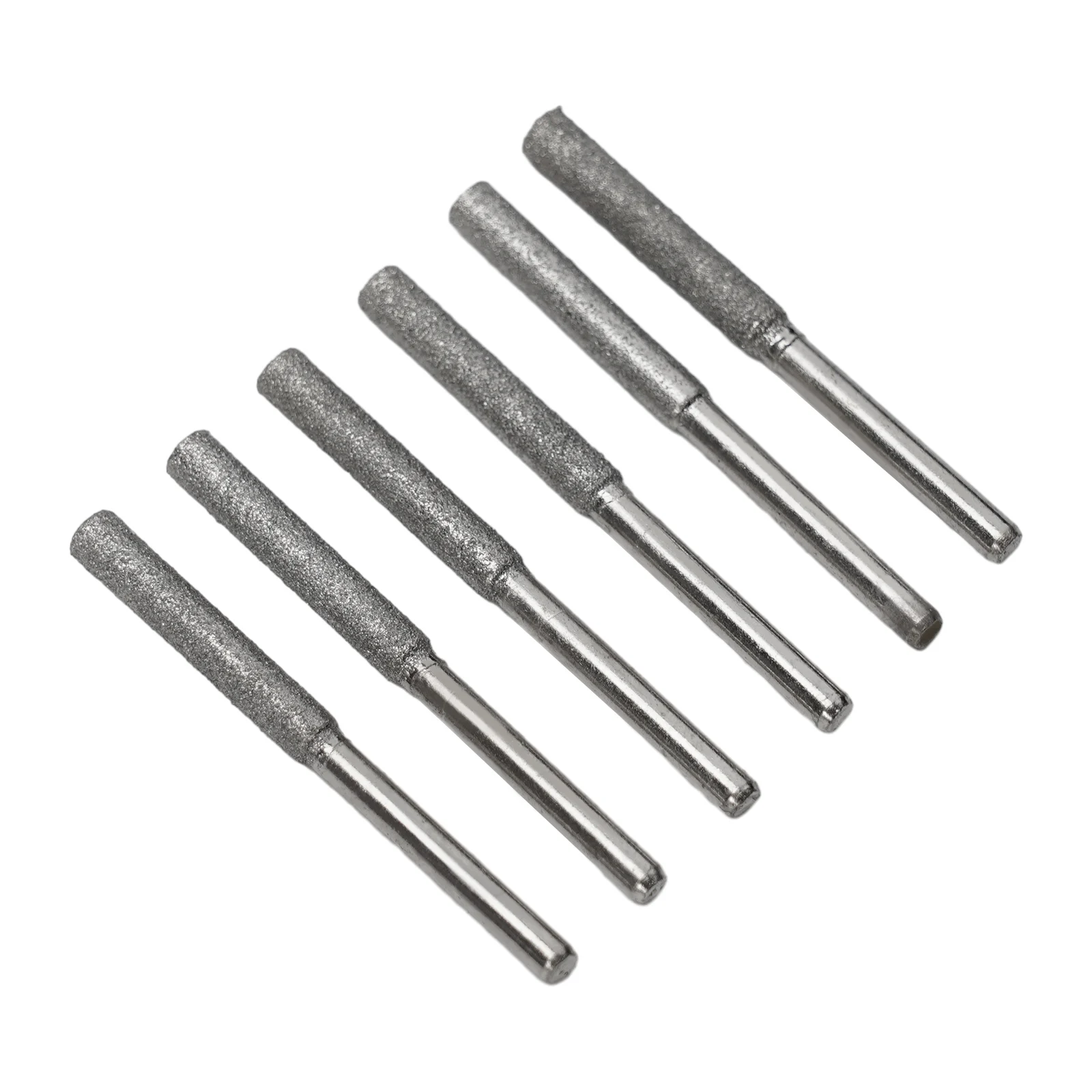 

6pcs Diamond Coated Cylindrical Burr 4/4.8/5.5mm Chainsaw Sharpener Stone File Chain Saw Sharpening Carving Grinding Tools