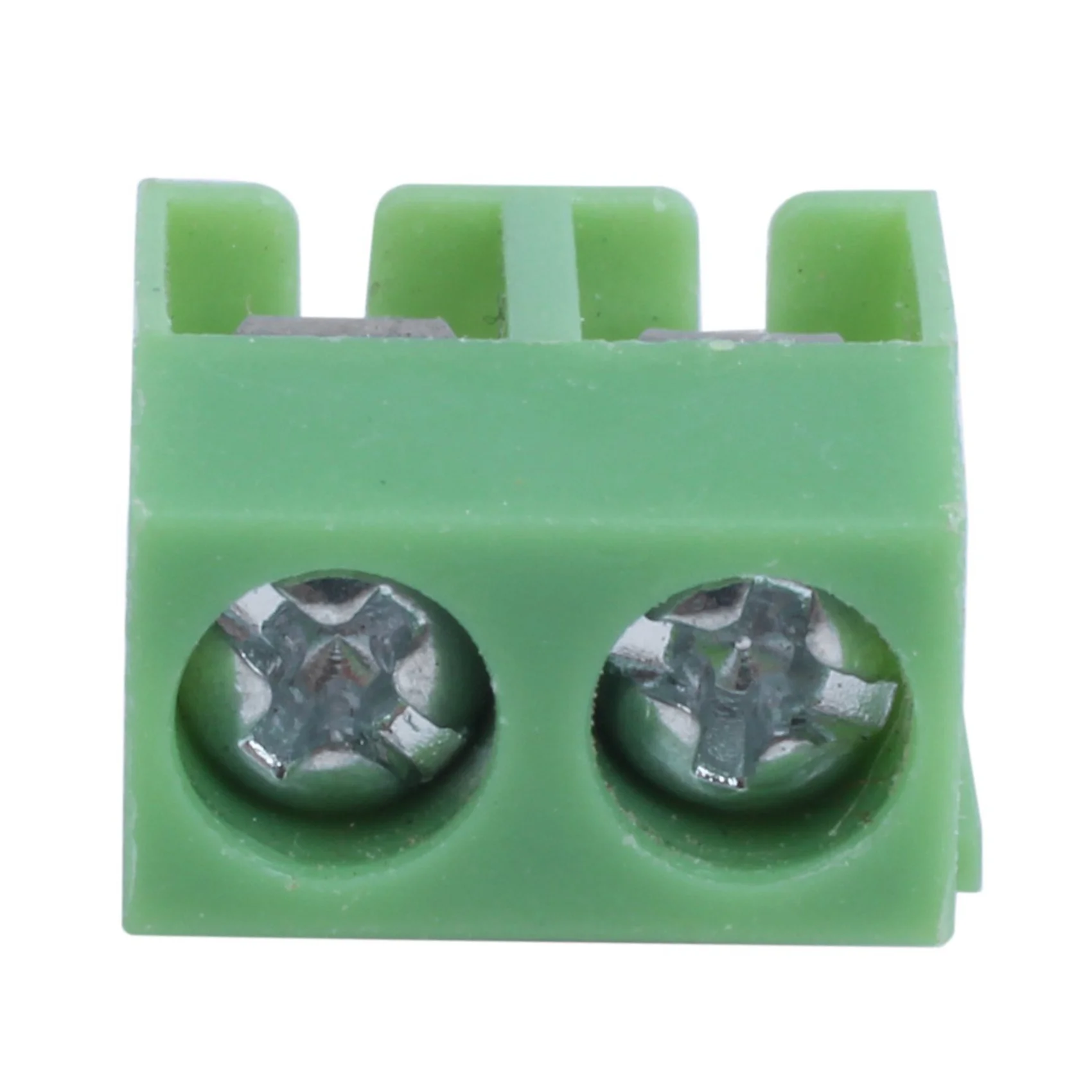 AA05 100 Pieces 2 Pin 5 Mm Pinch PCB Mount Screw Terminal Block Connector 300V 10A (Green)