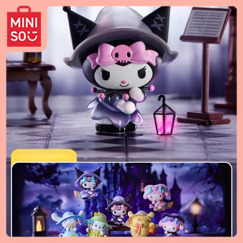 

MINISO Kawaii Sanrio аниме My Melody Cinnamoroll Pompompurin Pochacco Kuromi Magic Story Series слепая коробка художественная игрушка милая