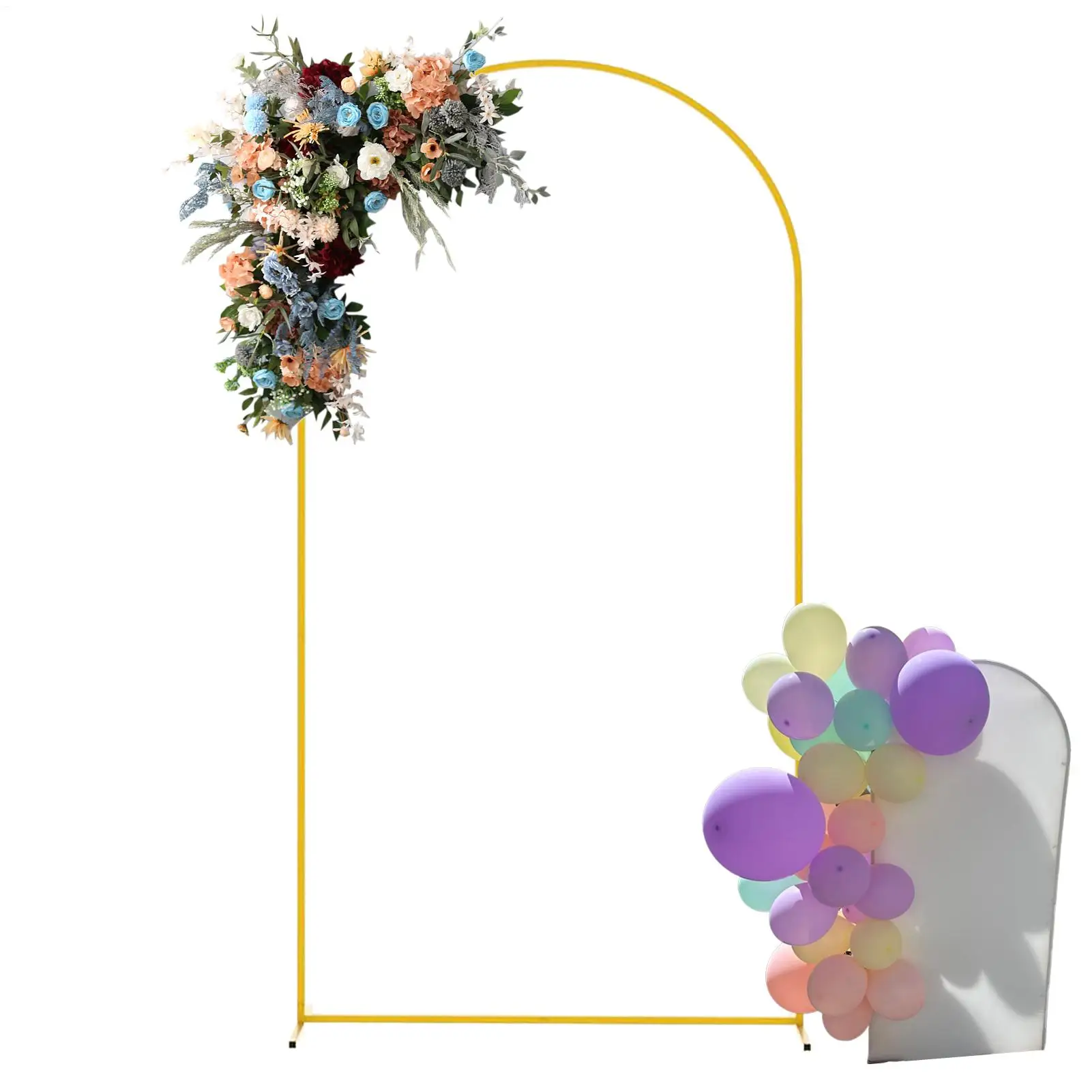 1Pcs Gold Metal Wedding Arch Stand Multi Size Arched Backdrop Frame Balloon Arch Holder Bracket For Wedding Birthday