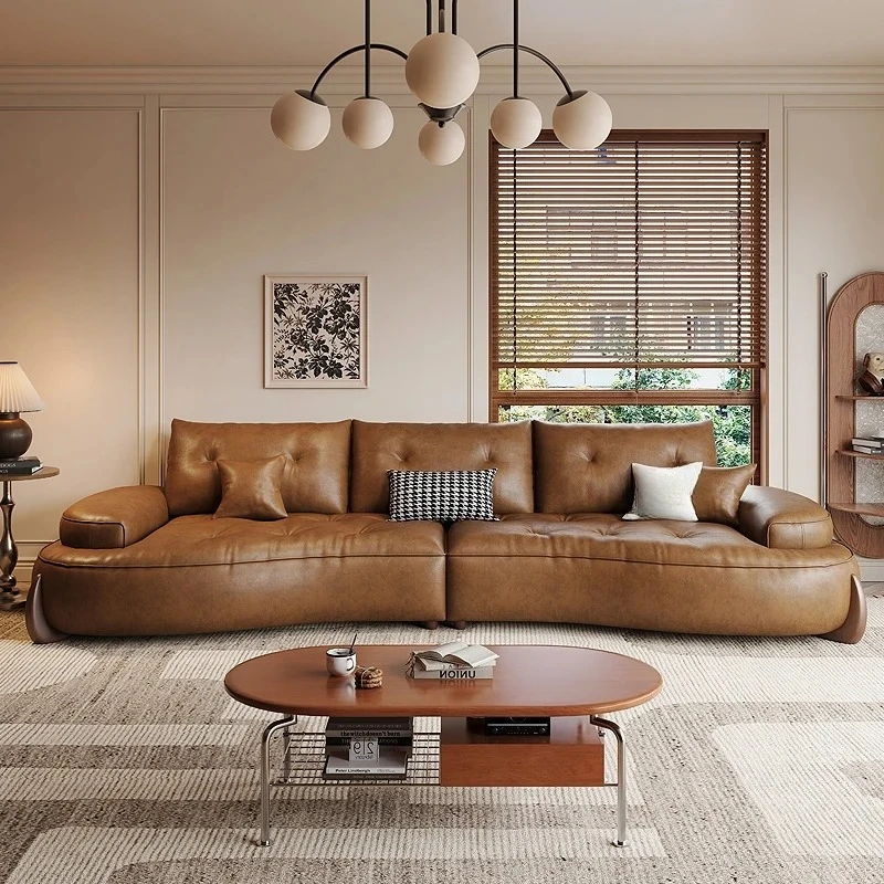 

European U Shape Living Room Sofas Glamour Filler L Shape Modern Puffs Sofas Lounge Leather Couch Furniture Home