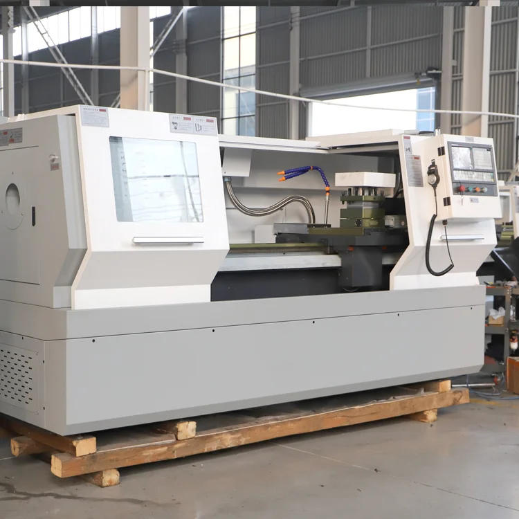 Adopts GSK System Precision Metal Turning Flat Bed Cnc Lathe Hine CK6140