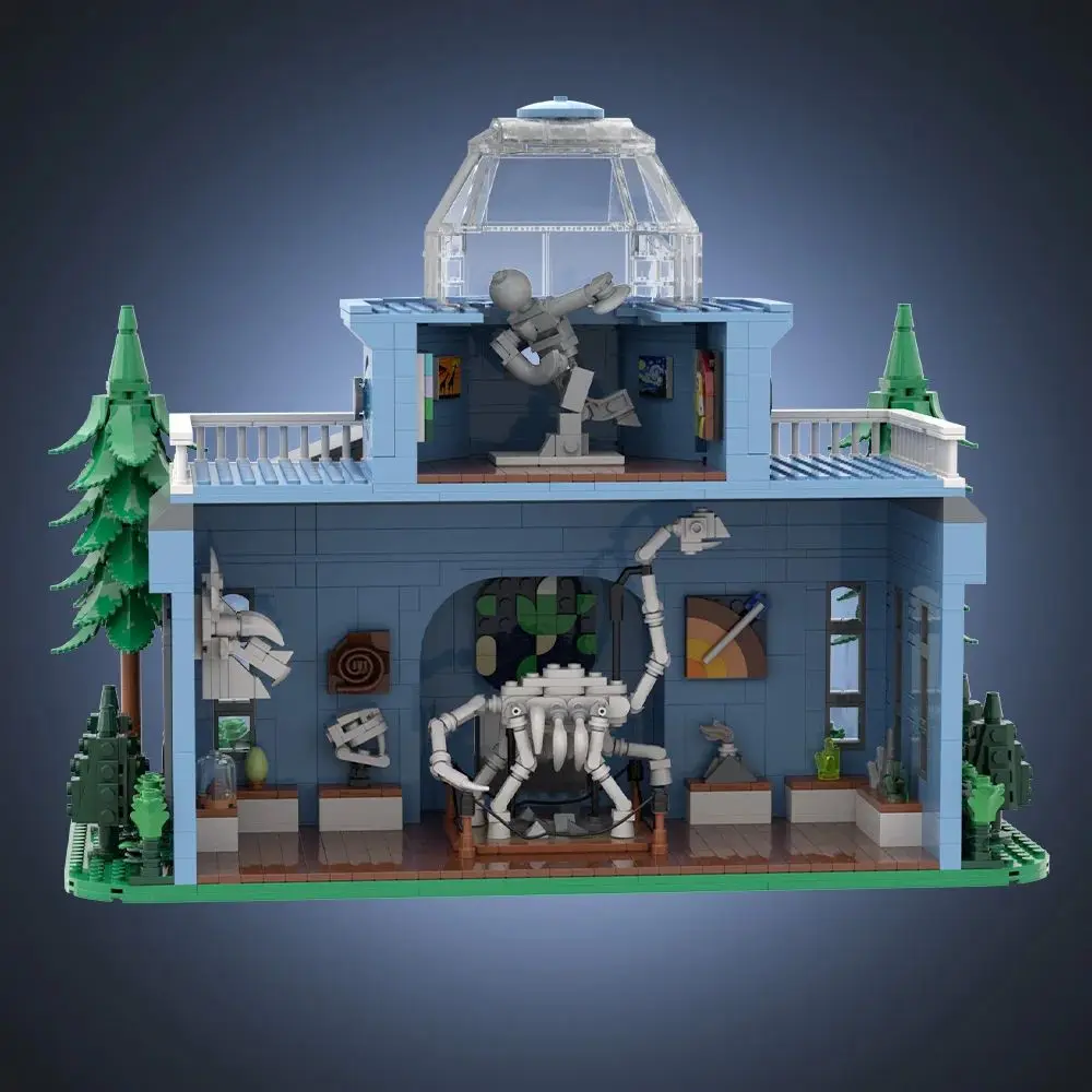 Gobricks MOC Museo de Arte Anime de Los Simpson, Bloques de Construcción del Museo de Arte de Los Simpson, Maqueta de Edificio con Vista a la Calle, Juguetes de Construcción, Regalo para Niños
