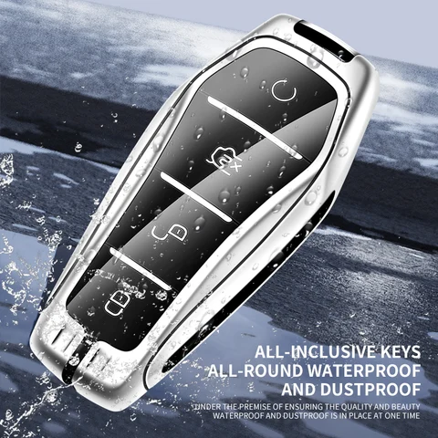 Кожаный чехол для ключа BYD Qin Plus, Atto 3, Han EV, Dolphin — фото модели