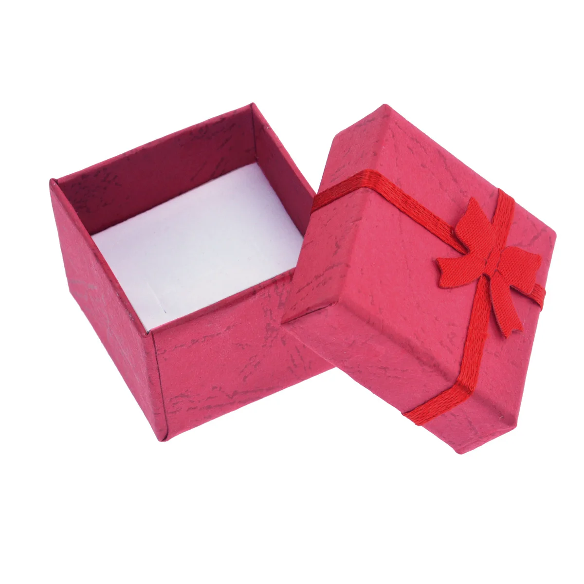

24 шт., подарочные коробки в стиле банта, красный прочный картон, органайзер для хранения ювелирных изделий, серьги, кольца, браслет, ожерелье, витрина