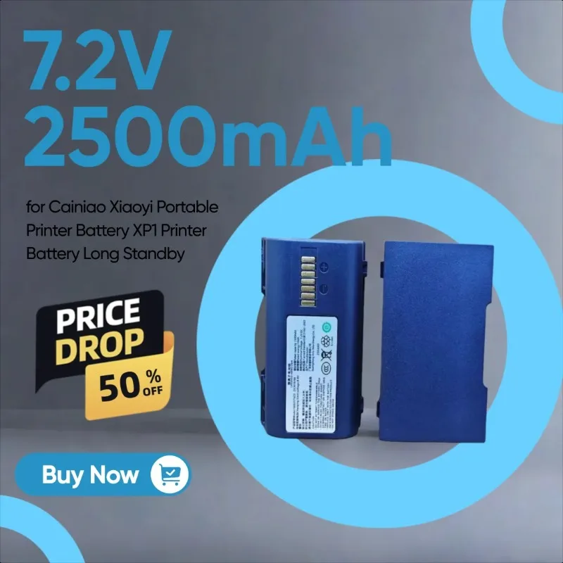 

7.2V 2500mAh Battery Is Suitable for Cainiao Xiaoyi Portable Printer Battery XP1 Printer Battery Long Standby