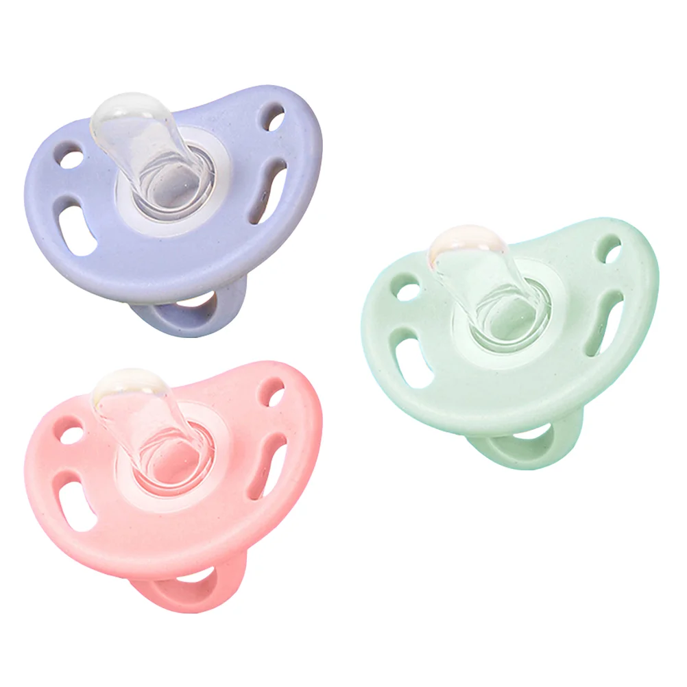 3 Pcs Baby Teething Toy Pacifier Pacifiers Silicone Silica Gel Anti-flatulence Newborn