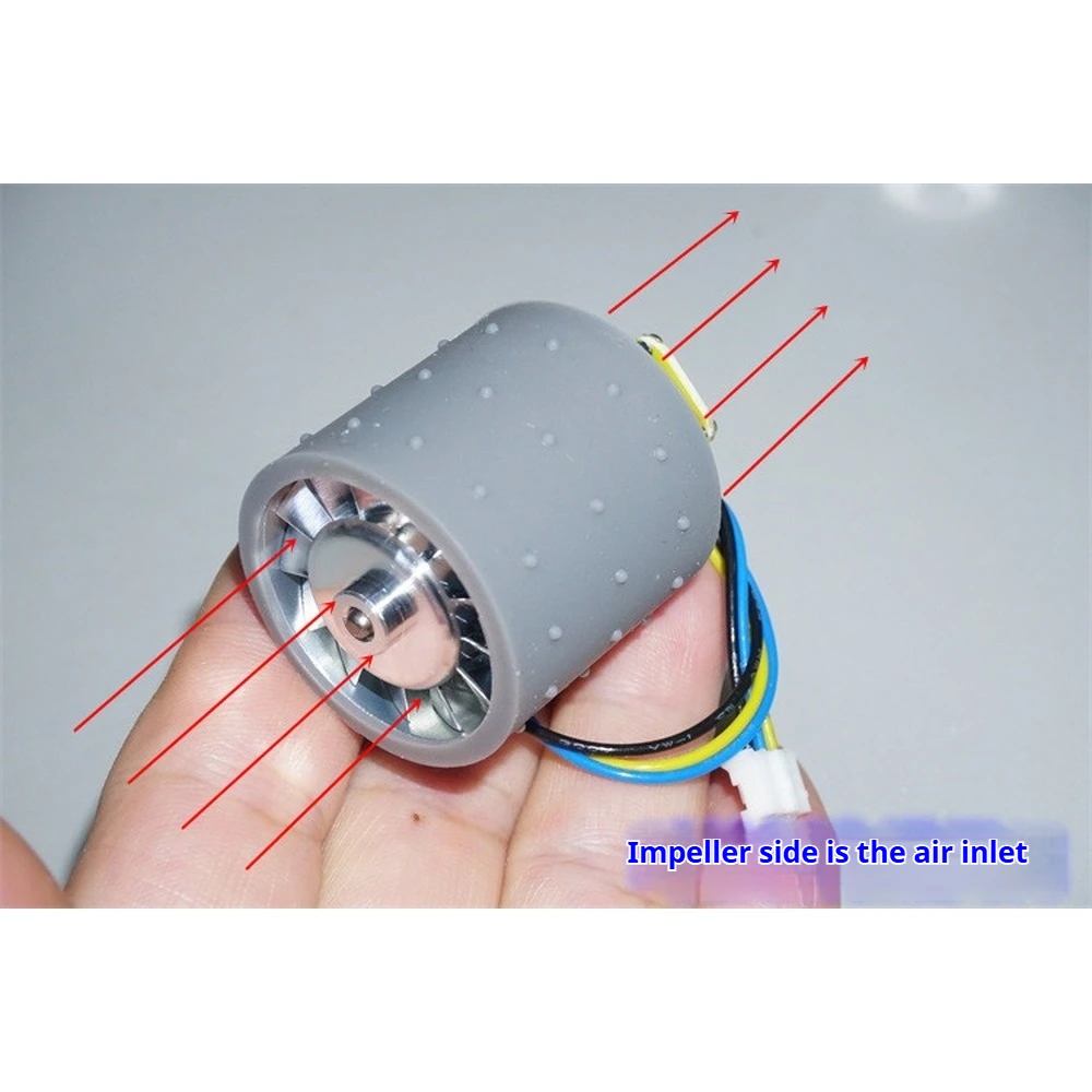 High Speed Ducted Fan 3S Brushless Motor Violent Blower 13-Blade CNC Aluminum Impeller 28.8mm EDF Turbo Fan 12V 60W 100000RPM