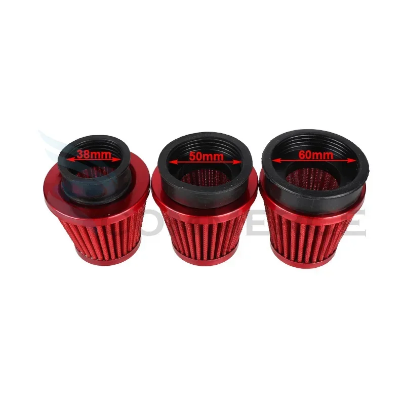 Universal 38/45/48/58/60mm Mushroom Head Motorcycle Carburetor Air Filter Cleaner For 50cc-250cc Scooter Pit Dirt Bike ATV Quad