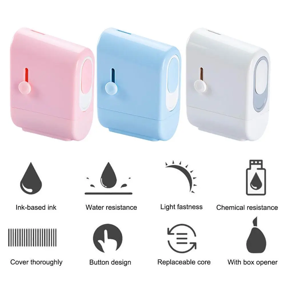 Personal Information Theft Protection Roller Stamp Multifunctional Confidential Stamp Ink Roller For Privacy  Security