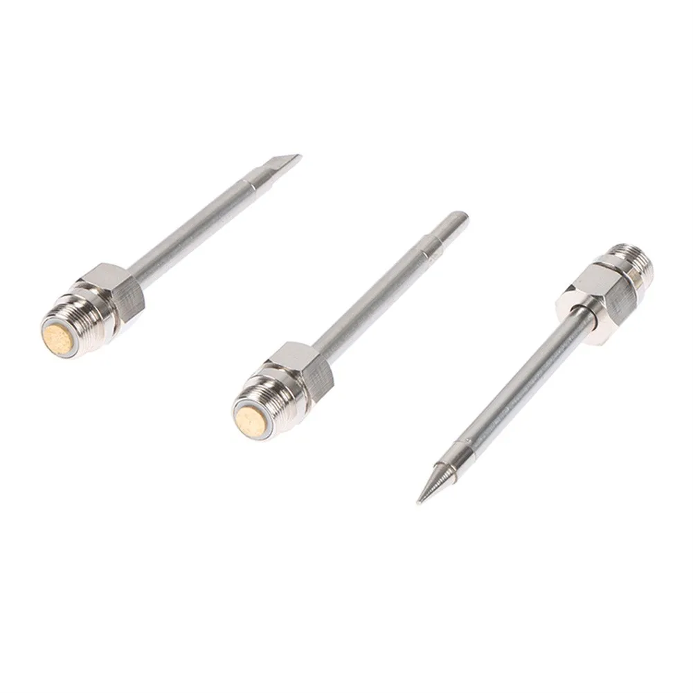 

3 Pack of 2 Inch Soldering Iron Tips with 510 Interface 15W Power and Choice of Blade Horseshoe or Pointed Tip