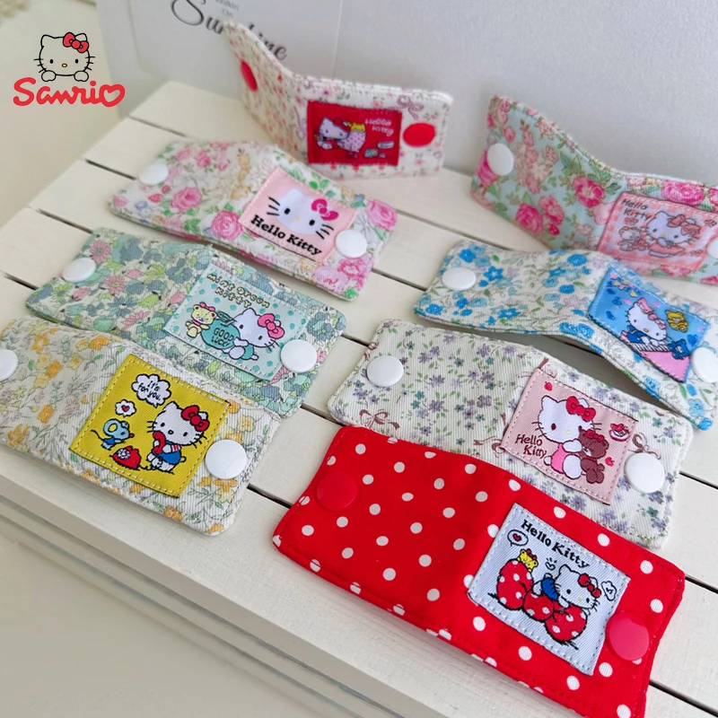 

Sanrio Hello Kitty тканевый зажим для хранения кабеля для передачи данных Y2K держатель шнура зарядного устройства для хранения линии передачи данных намотка шпульки подарок на Рождество и день рождения